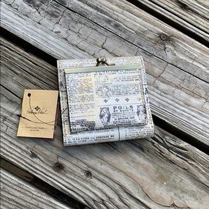 Patricia Nash Cream and Black Print Wallet